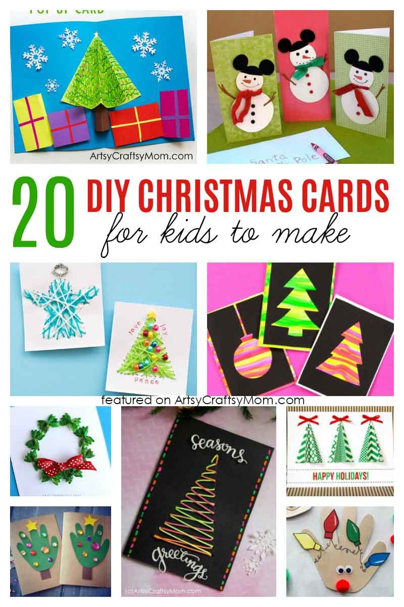 DIY Christmas Card For Kids
 20 Simple and Sweet DIY Christmas Card Ideas for Kids