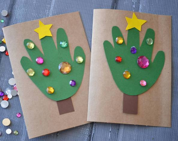 DIY Christmas Card For Kids
 20 Simple and Sweet DIY Christmas Card Ideas for Kids