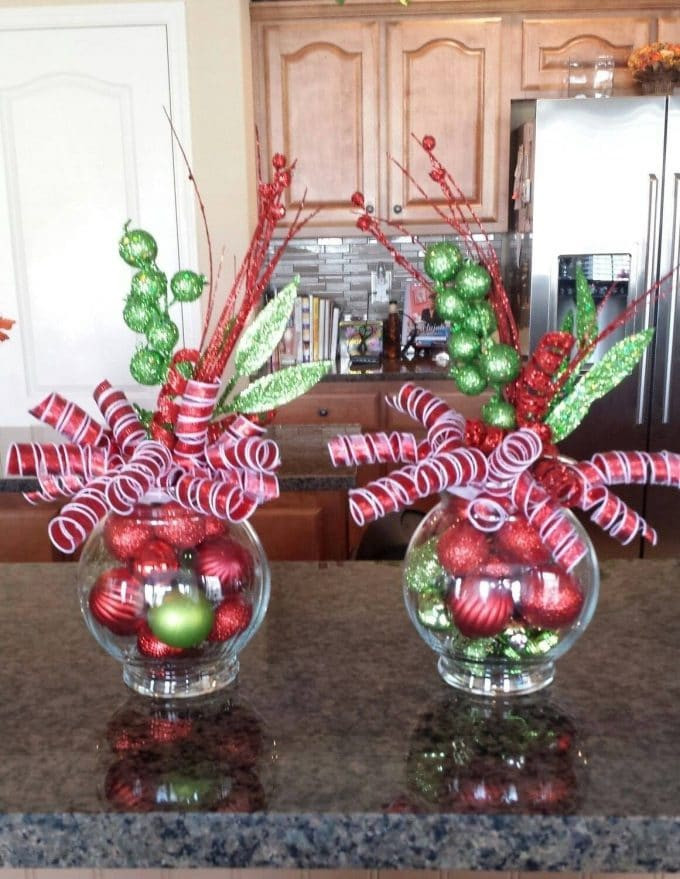 DIY Christmas Centerpieces Cheap
 60 of the Best DIY Christmas Decorations