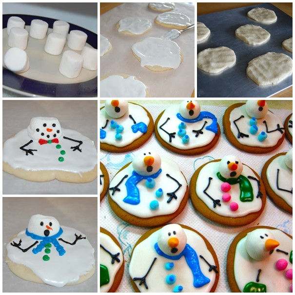 DIY Christmas Cookies
 Wonderful DIY Marshmallow Melted Snowman Cookies