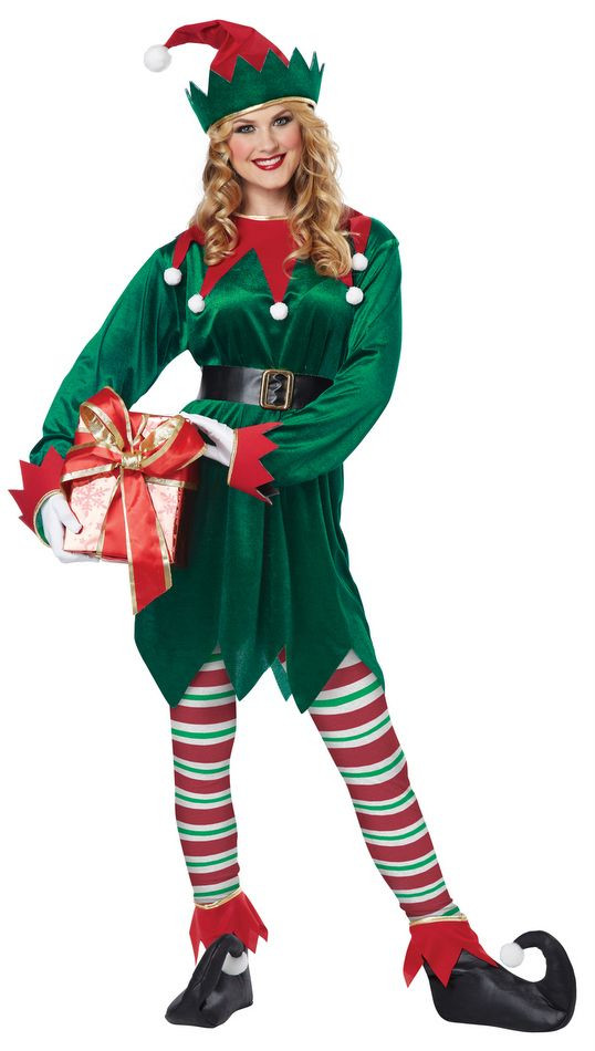 DIY Christmas Elf Costumes
 Adult Christmas Elf Costume Santa s Helper Costumes