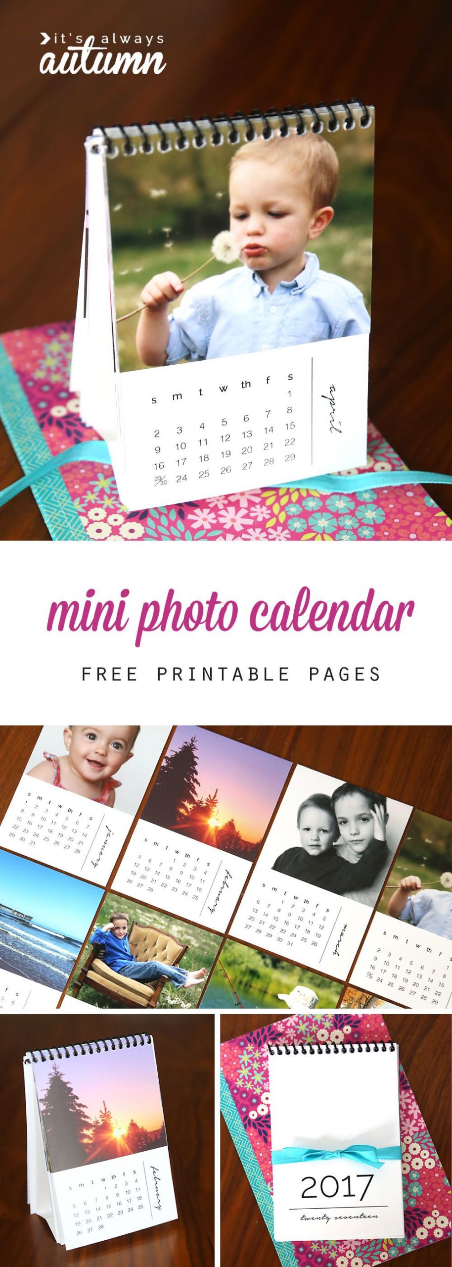 Diy Christmas Gift Ideas 2020
 DIY mini 2020 photo calendar free printable templates