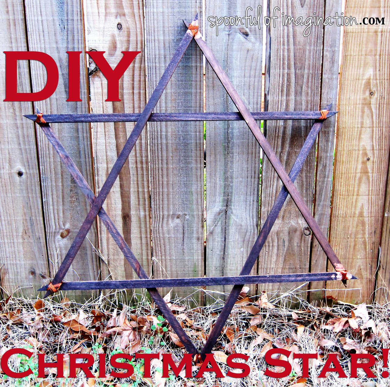DIY Christmas Star
 DIY Wood Star Spoonful of Imagination
