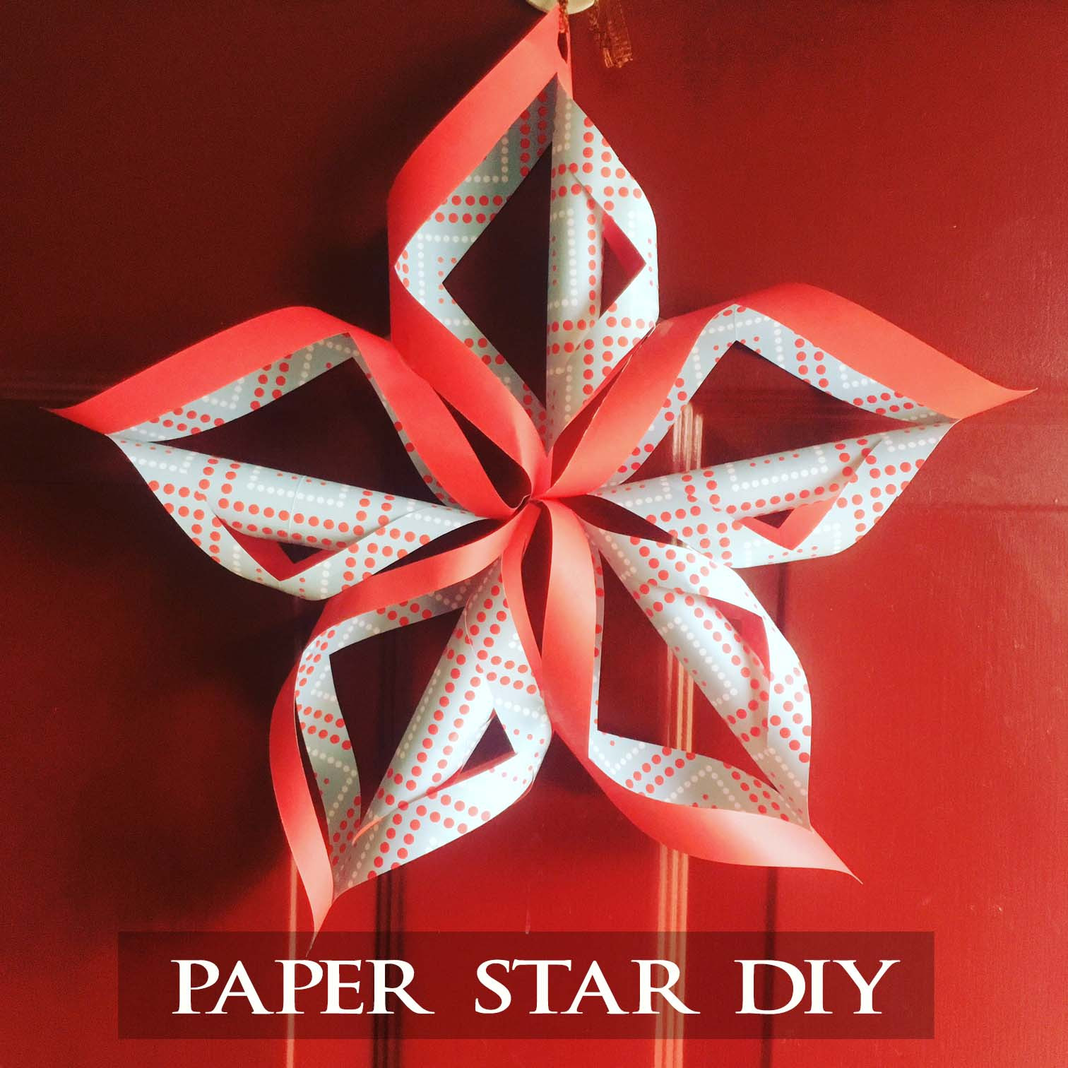 DIY Christmas Star
 Christmas Paper Star DIY and a giveaway
