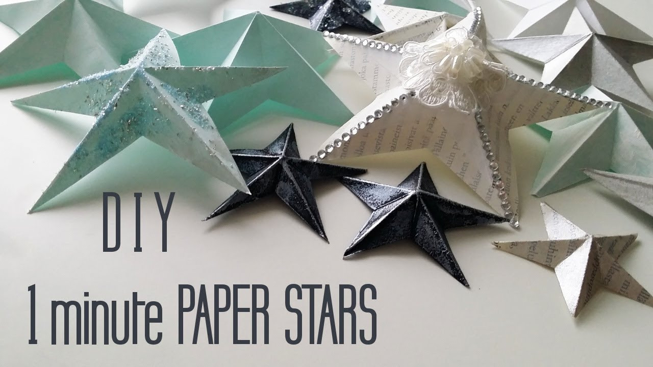 DIY Christmas Star
 DIY e Minute Paper Star Christmas Ornaments