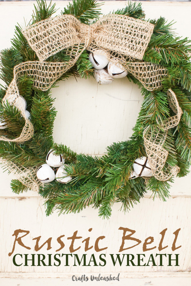 DIY Christmas Wreath Pinterest
 DIY Christmas Wreath Rustic Bells Crafts Unleashed