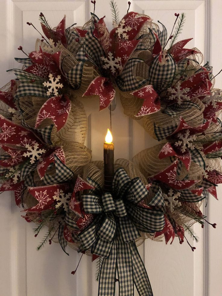 DIY Christmas Wreath Pinterest
 Best 25 Primitive wreath ideas on Pinterest