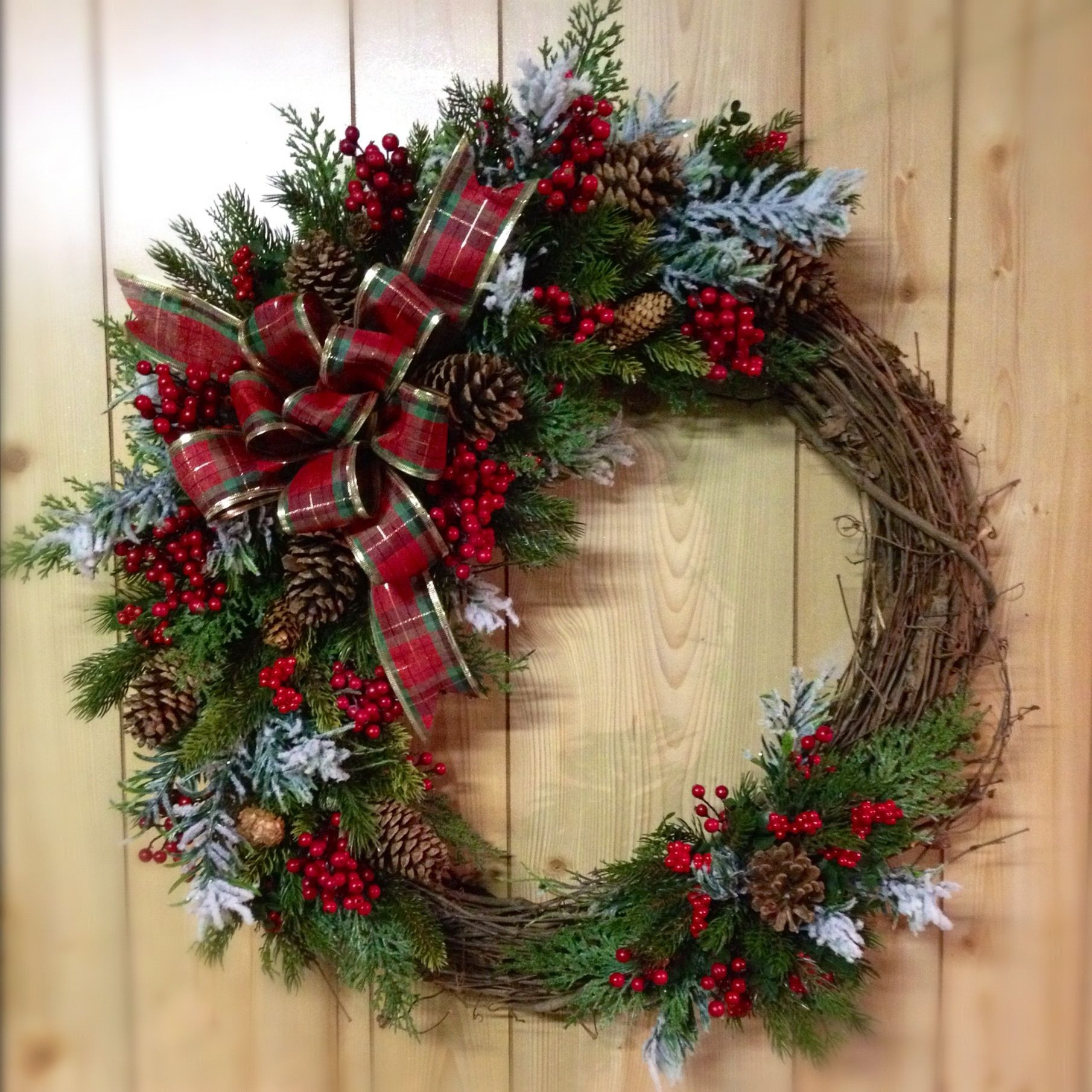 DIY Christmas Wreath Pinterest
 Rustic Christmas wreath Christmas