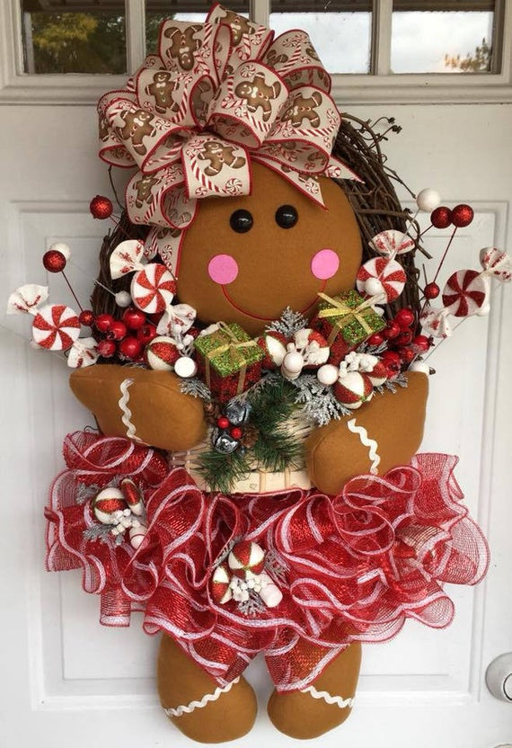 DIY Christmas Wreaths
 How To Make A Gingerbread Girl Wreath DIY Christmas wreath