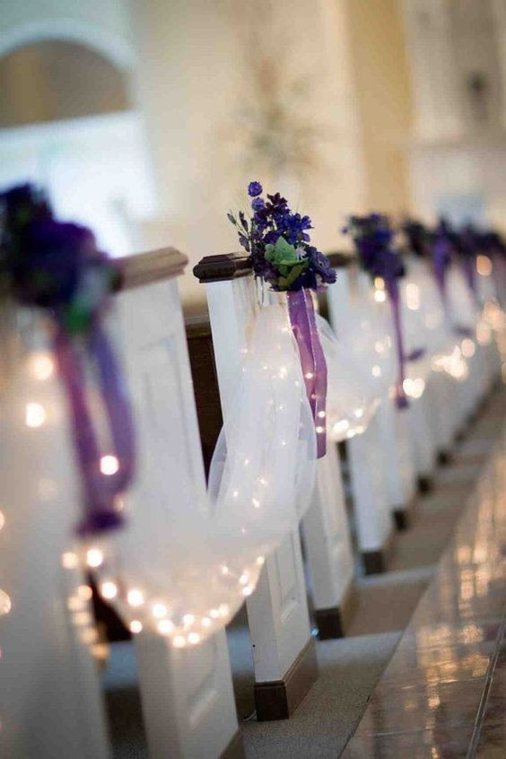 DIY Church Wedding Decorations
 41 best Aisle & Pew Decor images on Pinterest