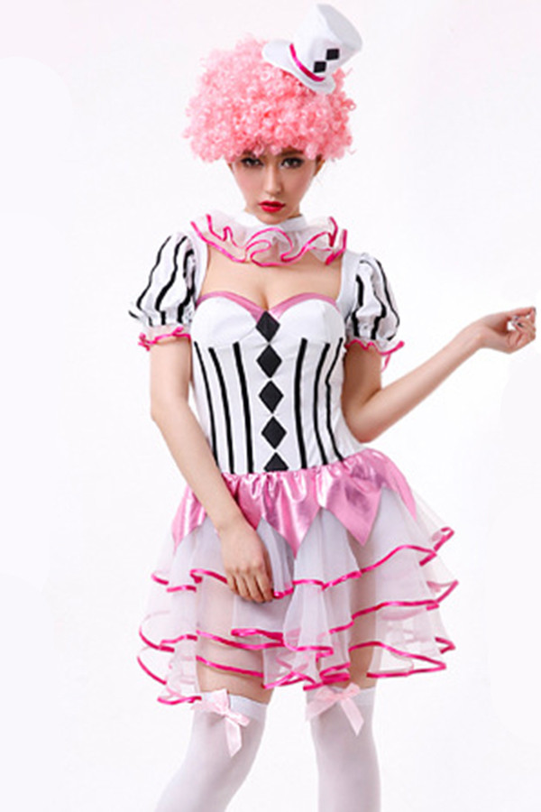 DIY Circus Costumes
 Pink Chic Womens Halloween Ruffle Circus Costume PINK QUEEN