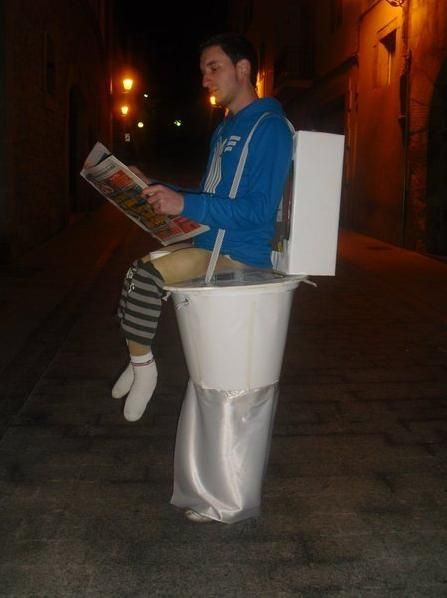 DIY Costumes Ideas For Adults
 Make this Halloween memorable with a toilet costume