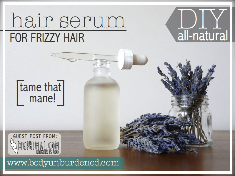 DIY Curly Hair Products
 DIY All Natural Hair Serum For Frizzy Hair Body Unburdened