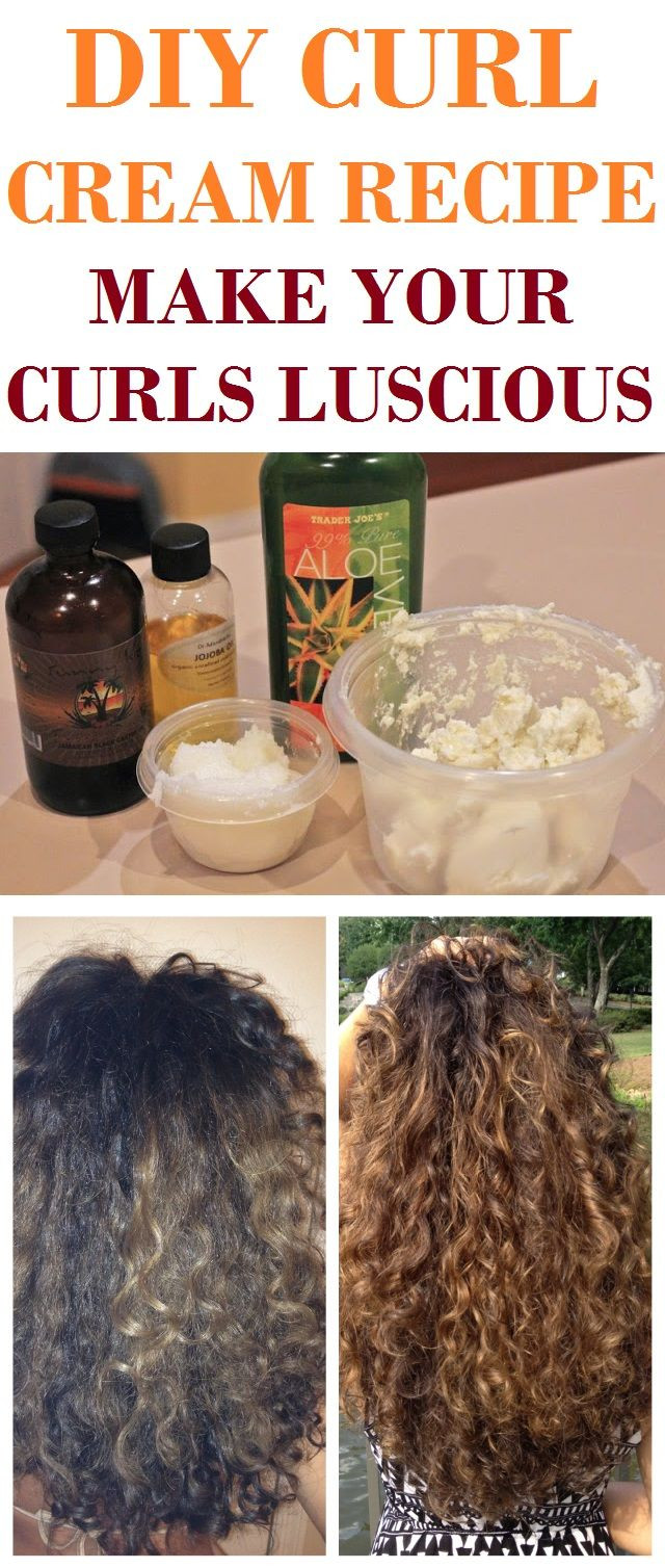 DIY Curly Hair Products
 If you have wavy or curly hair this DIY curl cream recipe