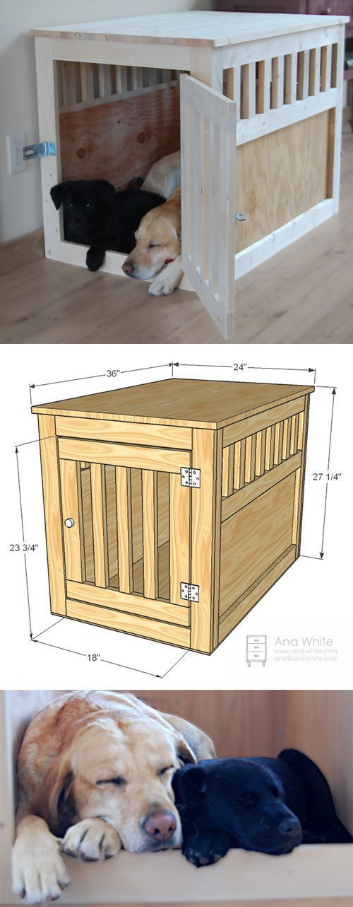 DIY Dog Crate Furniture
 The 25 best Wooden dog crate ideas on Pinterest