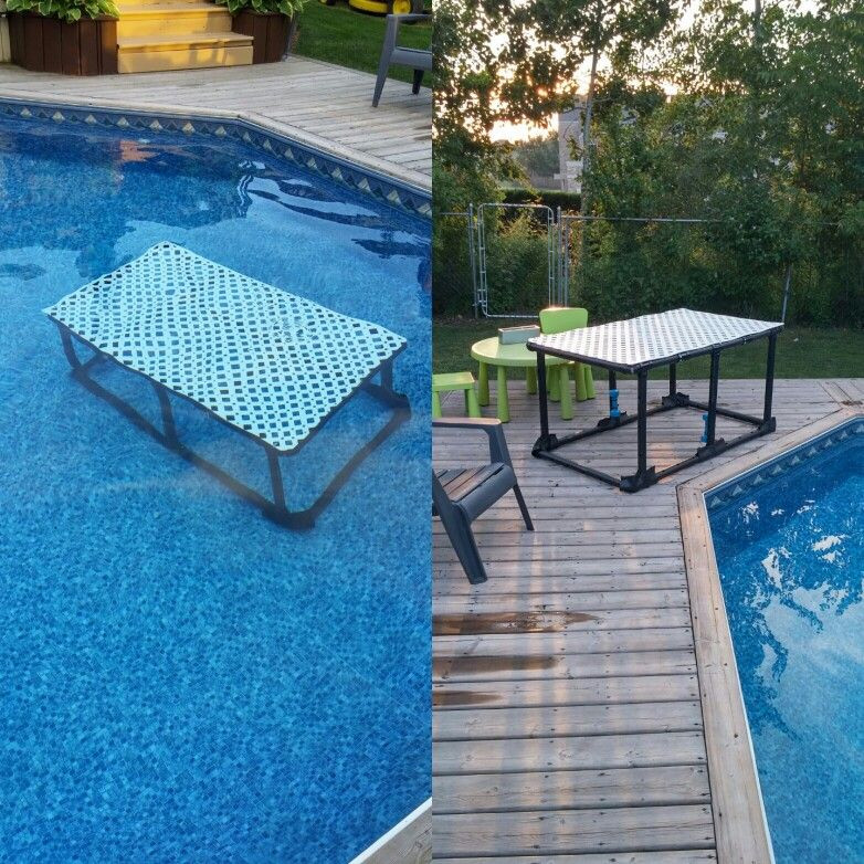 DIY Dog Ramp For Above Ground Pool
 Our DIY water platform Learn to swim in 2019