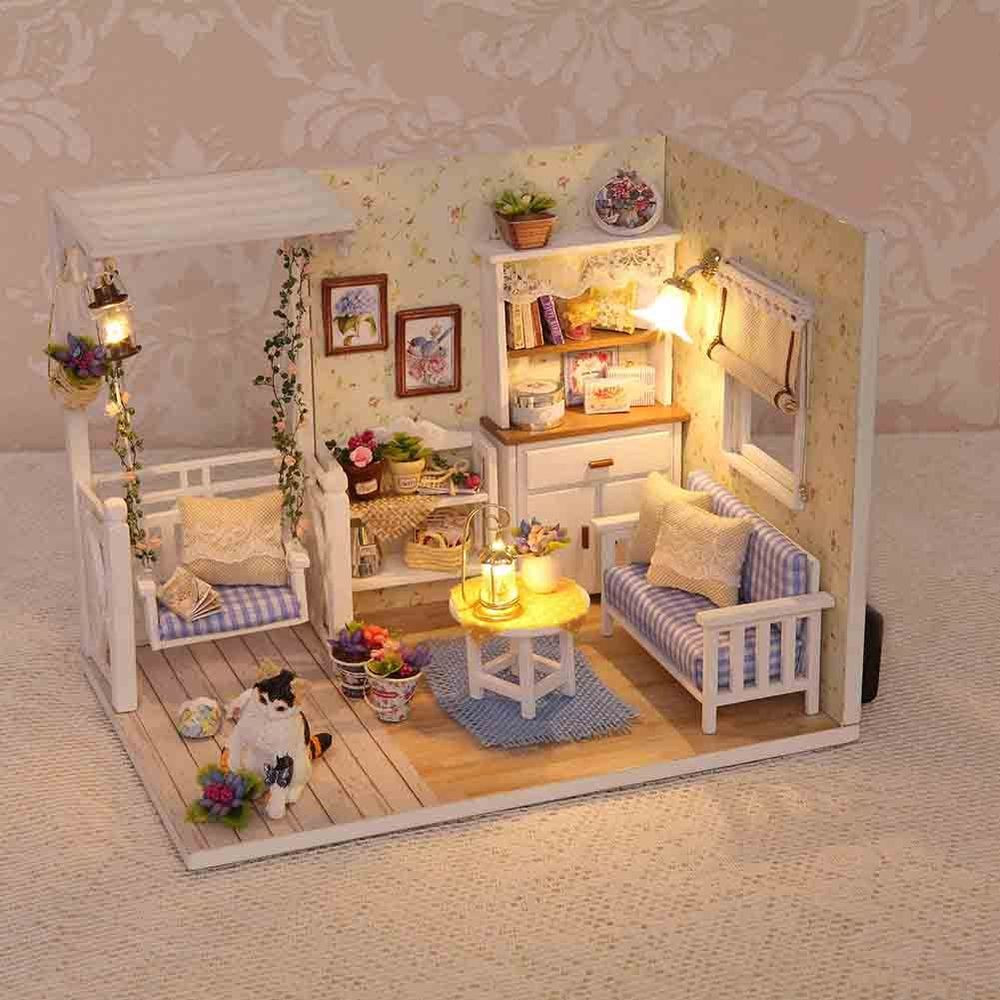 DIY Doll House Kits
 DIY Romantic Summer Doll House LED Dollhouse Cabin