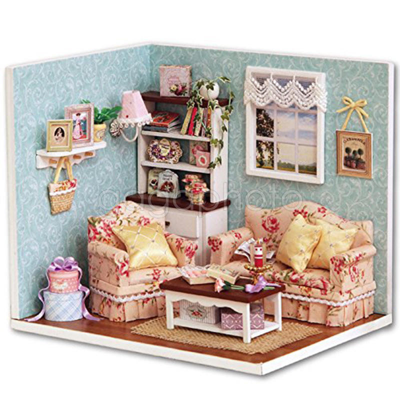 DIY Doll House Kits
 Birthday Kits DIY Wood Dollhouse miniature Furniture