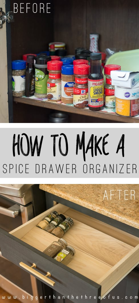 DIY Drawer Kits
 Get Organized with this DIY Spice Drawer Organizer