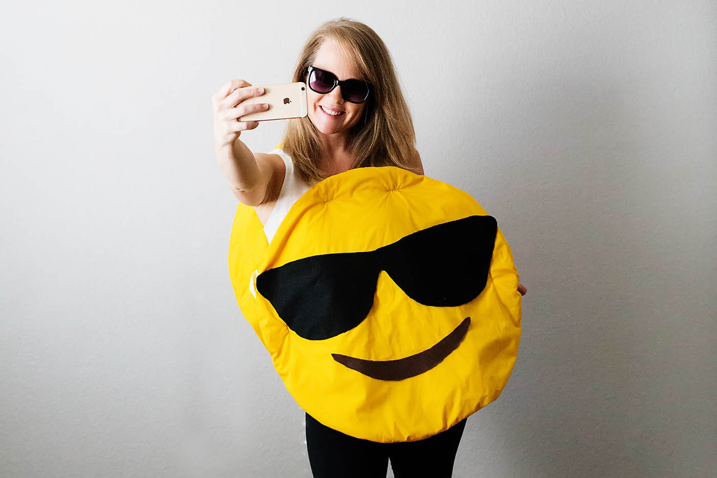 DIY Emoji Costume
 DIY Pineapple and Emoji Costume from Savers