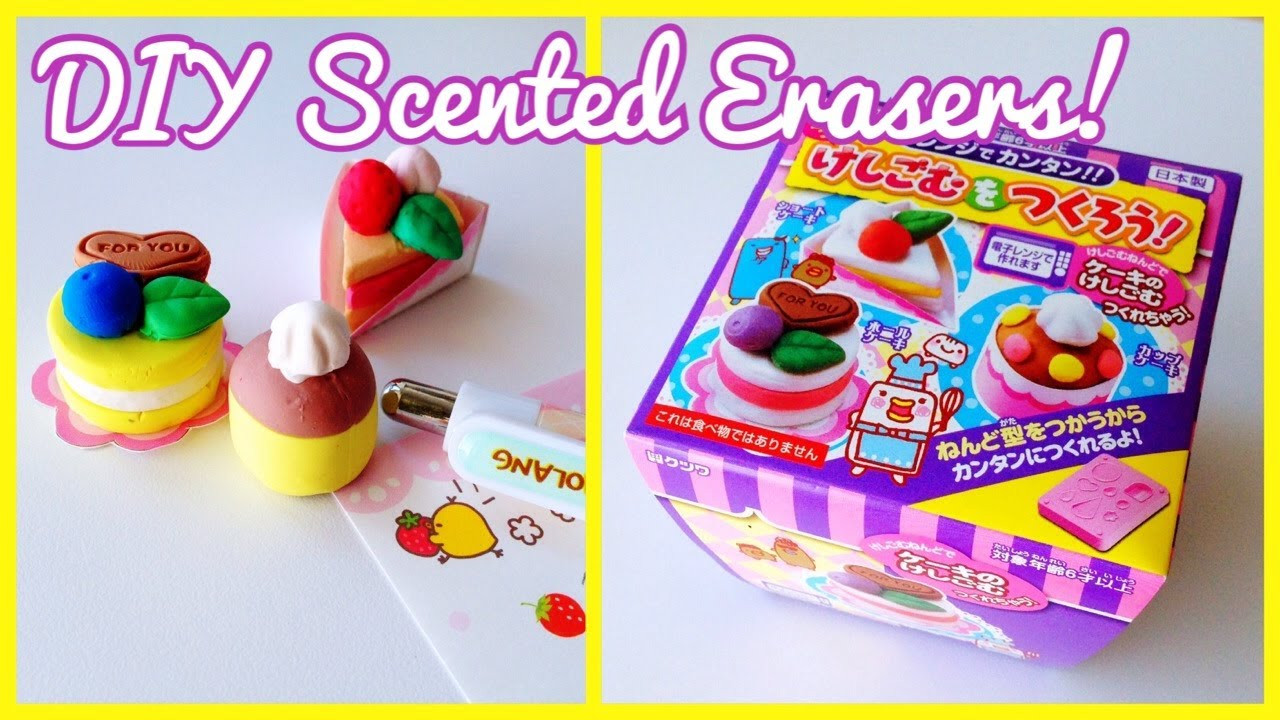 DIY Eraser Kit
 DIY Scented Erasers [Kutsuwa Japanese Cake Eraser Kit