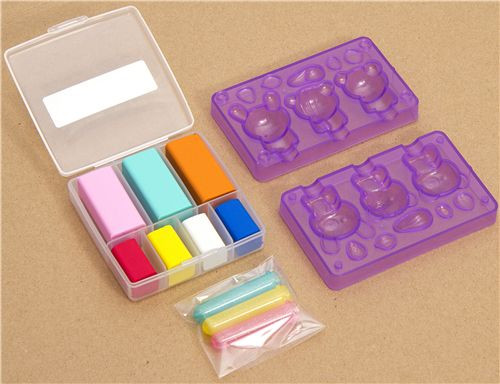 DIY Eraser Kit
 DIY eraser making kit for pencil caps kawaii animals DIY