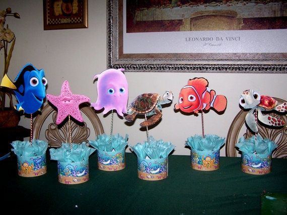 DIY Finding Nemo Decorations
 finding nemo easy center pieces decoration