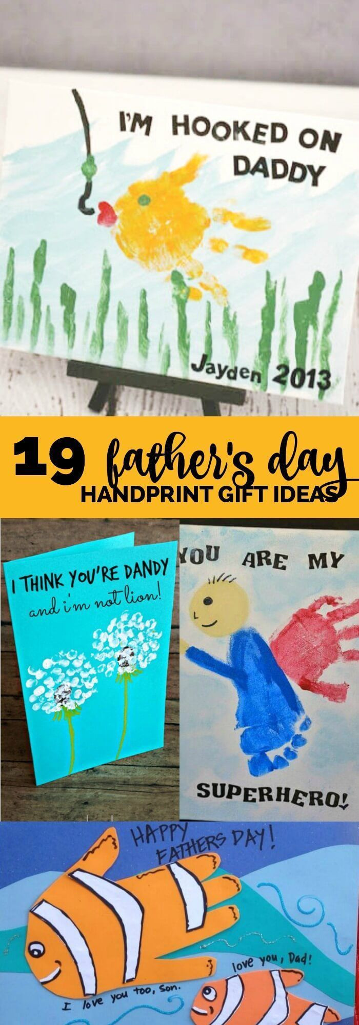 Diy First Father'S Day Gift Ideas
 19 Father’s Day Handprint Gift Ideas