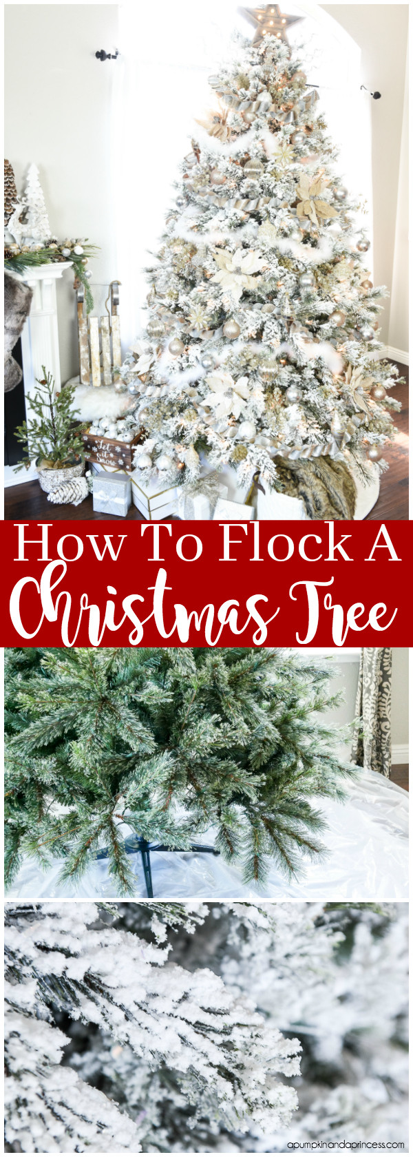 DIY Flocked Christmas Tree
 How To Flock A Christmas Tree
