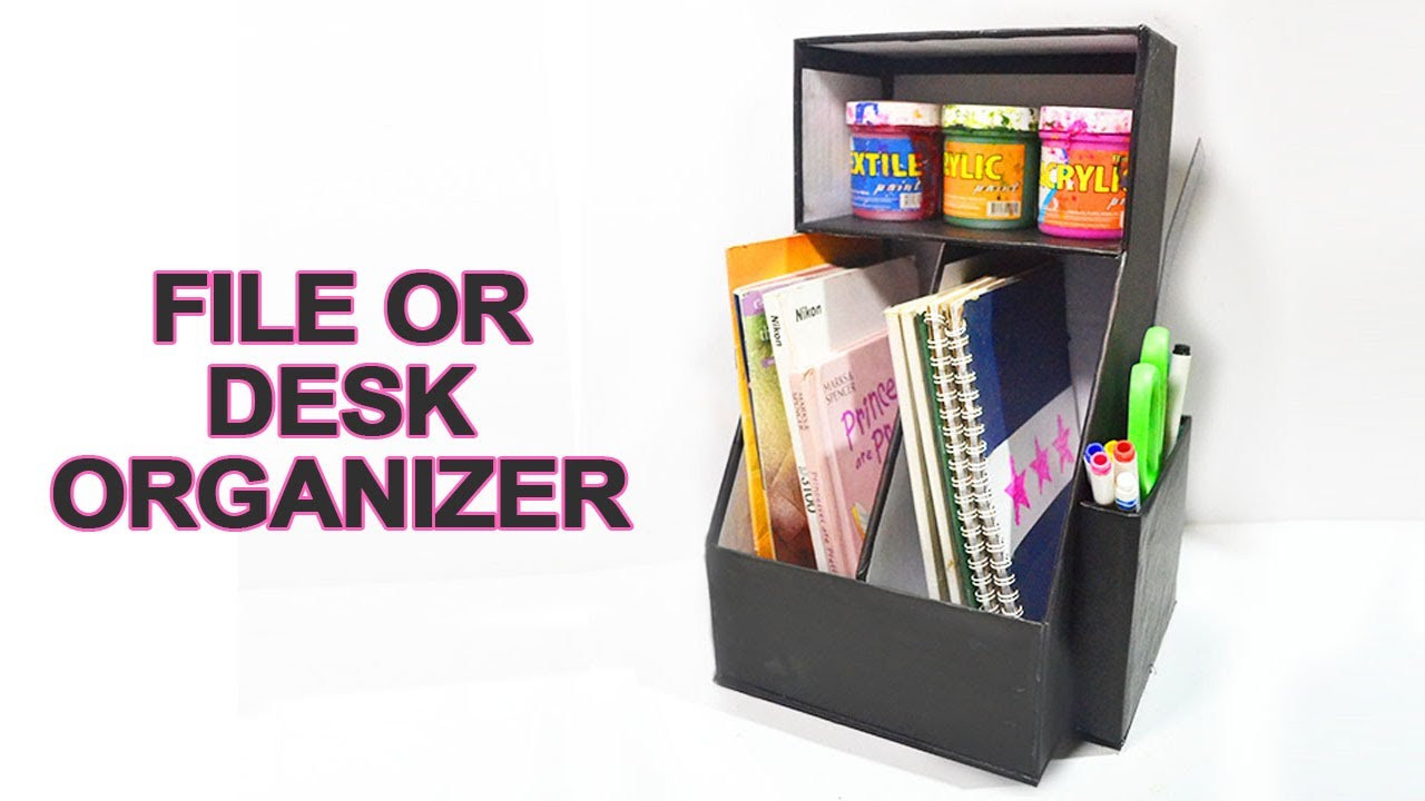 DIY Folder Organizer
 How To Make A File Organizer DIY File Organizer