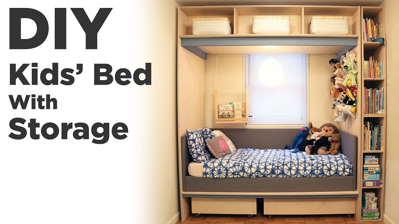 DIY For Room Organization
 DIY Kids Bed with Storage