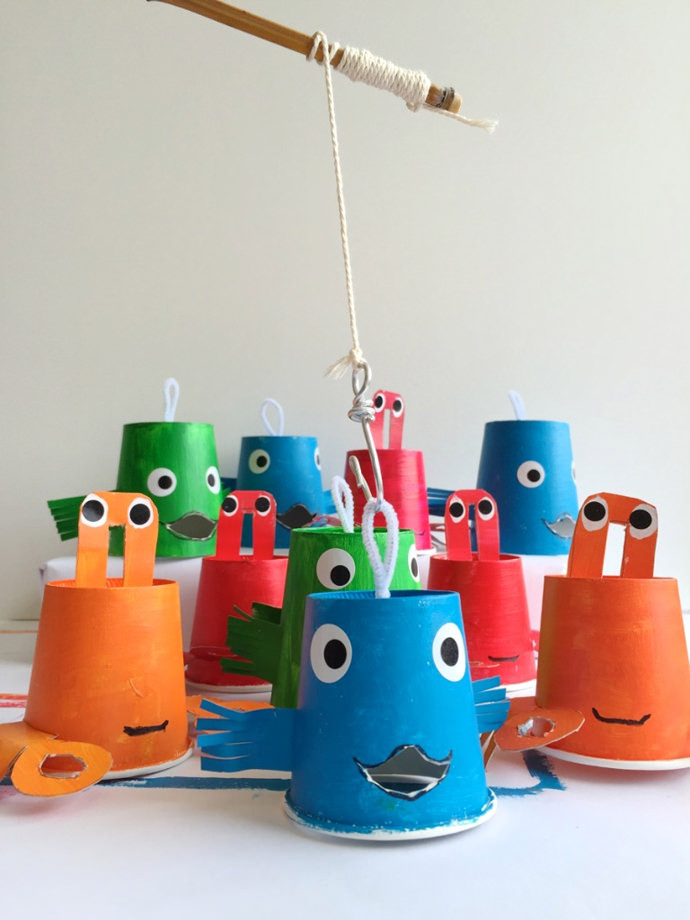 DIY Games For Kids
 Reel In The Fun With A DIY Paper Cup Fishing Game