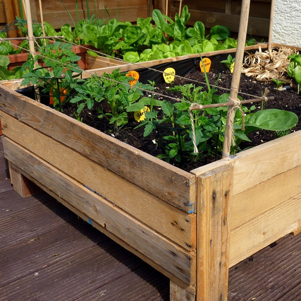 DIY Garden Planter Boxes
 Container Gardening DIY Planter box from pallets