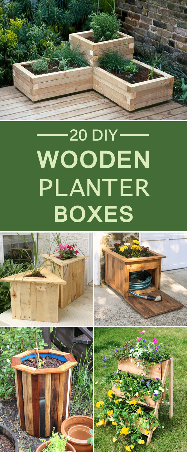 DIY Garden Planter Boxes
 20 DIY Wooden Planter Boxes for Your Yard or Patio