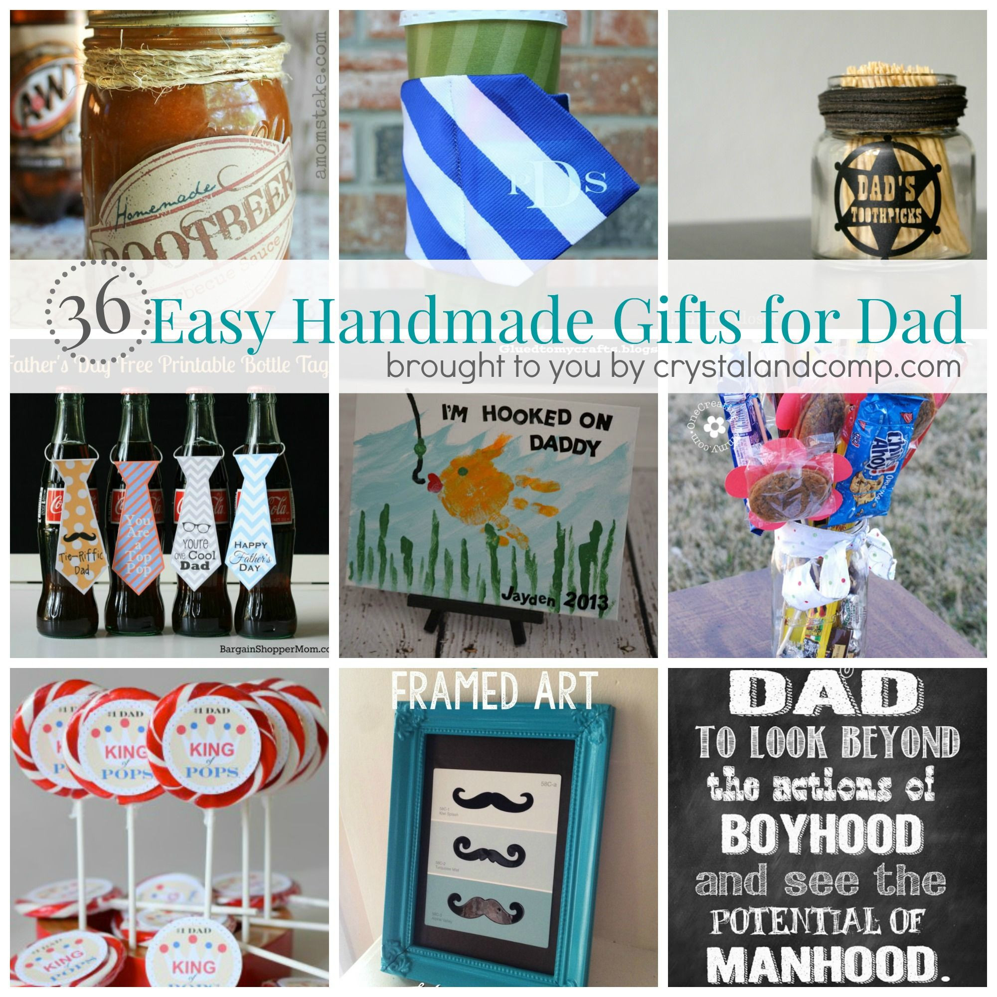 DIY Gift Ideas For Dads
 36 Easy Handmade Gift Ideas for Dad
