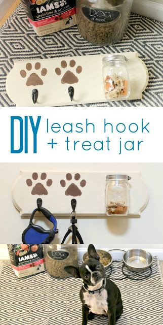 DIY Gifts For Dog Lovers
 DIY Leash Hook Dog Treat Jar