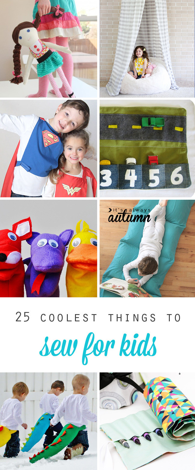 DIY Gifts For Kids
 25 coolest things to sew for kids DIY t ideas  It s
