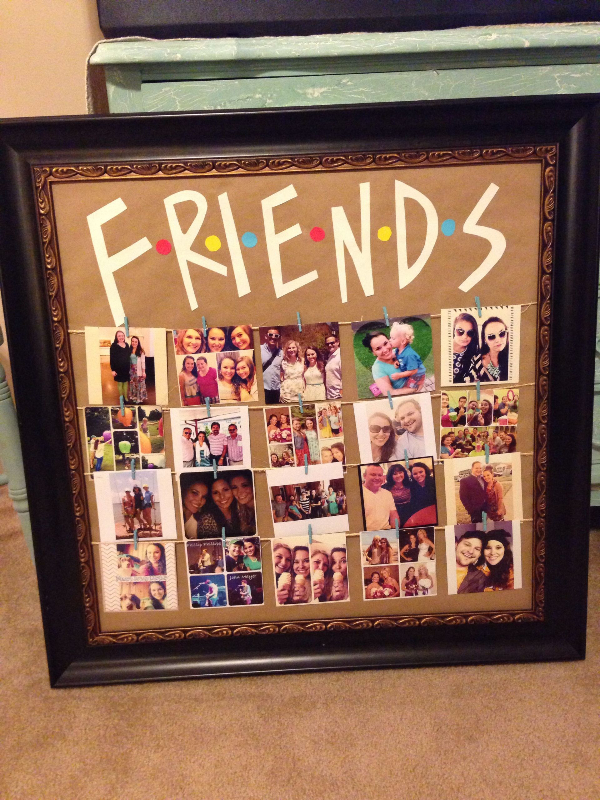 DIY Gifts Ideas For Friends
 Friends tv show picture frame diy party ideas