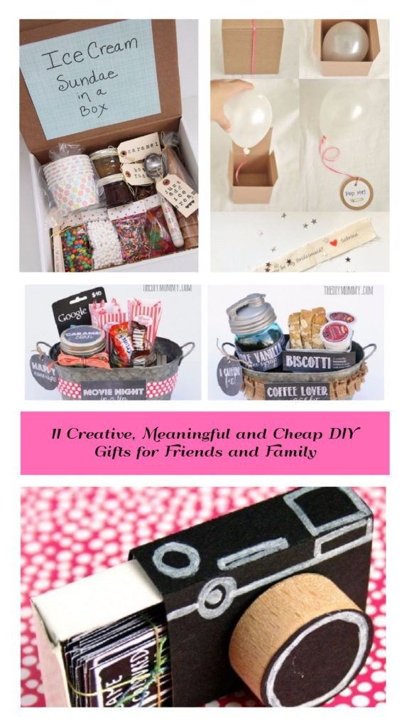 DIY Gifts Ideas For Friends
 11 Creative Meaningful and Cheap DIY Gifts for Friends