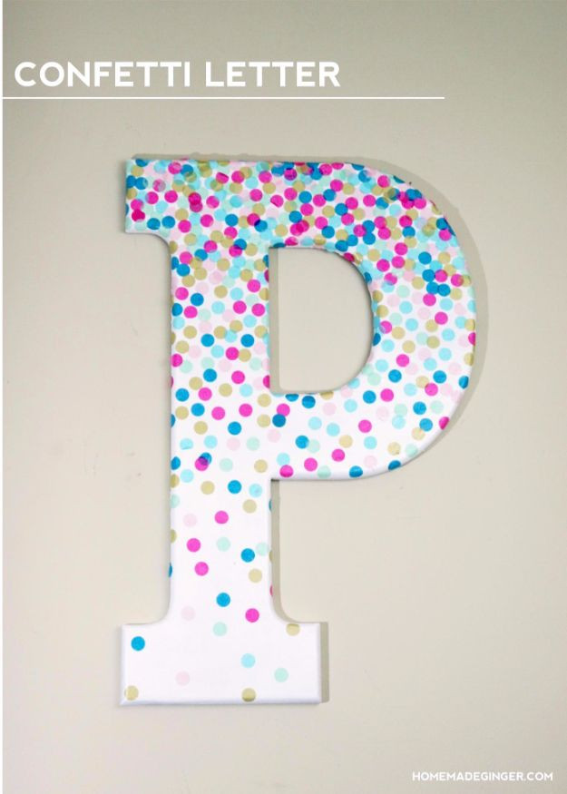 DIY Glitter Wooden Letters
 41 Amazing DIY Architectural Letters for Your Walls