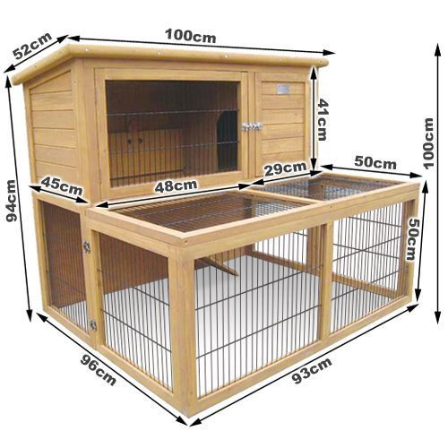 DIY Guinea Pig Cage Plans
 $147 Deluxe 2 Storey Rabbit Hutch Cage with Under Run