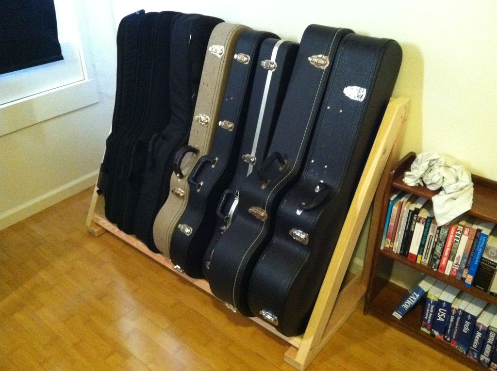 DIY Guitar Case Rack
 DIY pvc multiple guitar stand