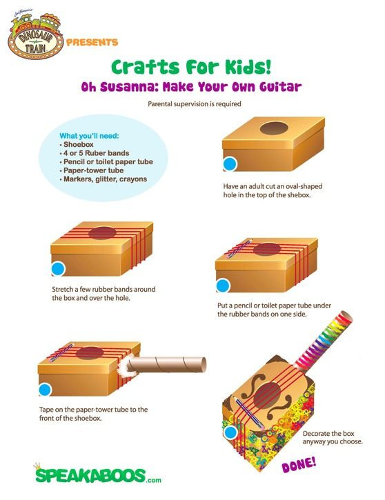 DIY Guitar For Kids
 Pin on "Can I MAKE IT Yes I can"