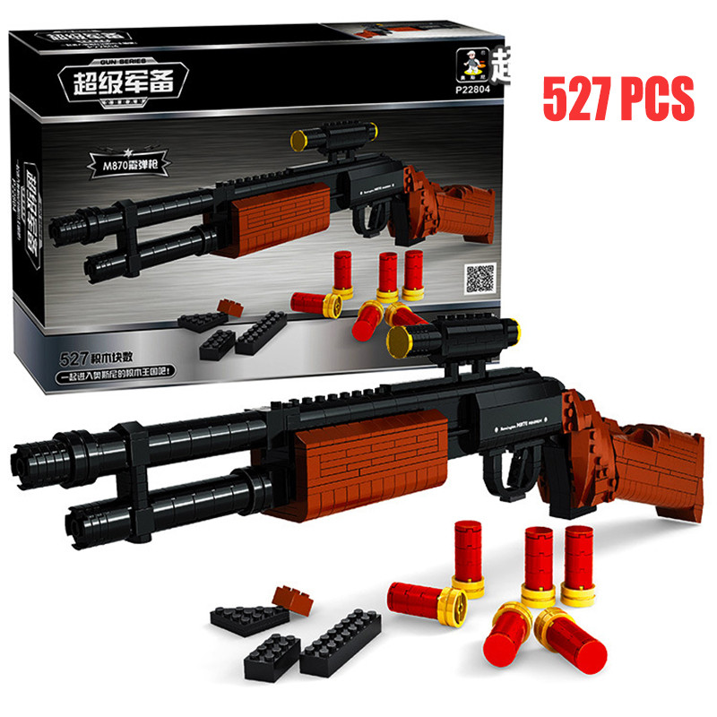 DIY Gun Kit
 Shotgun Gun Model Building Blocks 527pcs Bricks