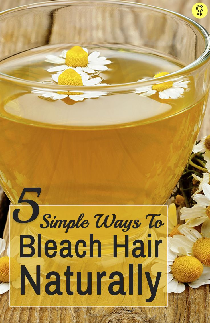 DIY Hair Bleach
 12 Simple Ways To Bleach Hair Naturally