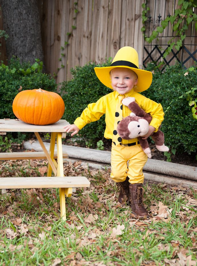 DIY Halloween Costume For Toddlers
 The Man in the Yellow Hat toddler Halloween costume