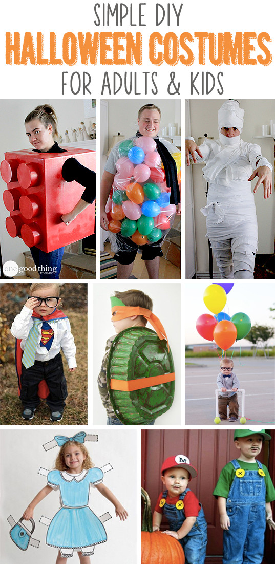 DIY Halloween Costume Ideas For Kids
 Simple DIY Halloween Costumes For Adults & Kids e Good