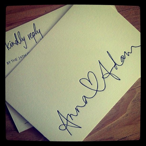 DIY Handwritten Wedding Invitations
 letterpress weddinginvitation heart RSVP postcard