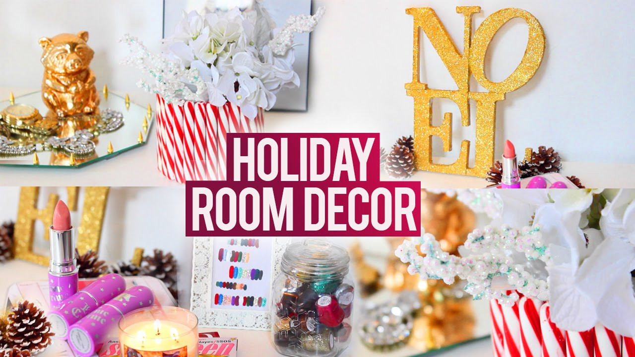 DIY Holiday Decorations Ideas
 DIY TUMBLR Holiday Room Decorations Easy Fun and