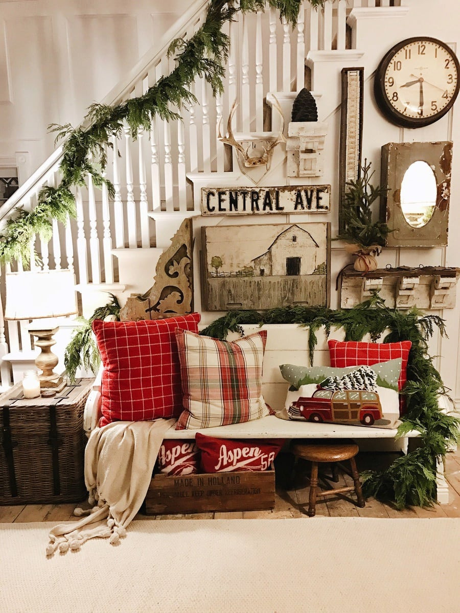 DIY Home Decorating Blogs
 Rustic Christmas Farmhouse Entryway Liz Marie Blog